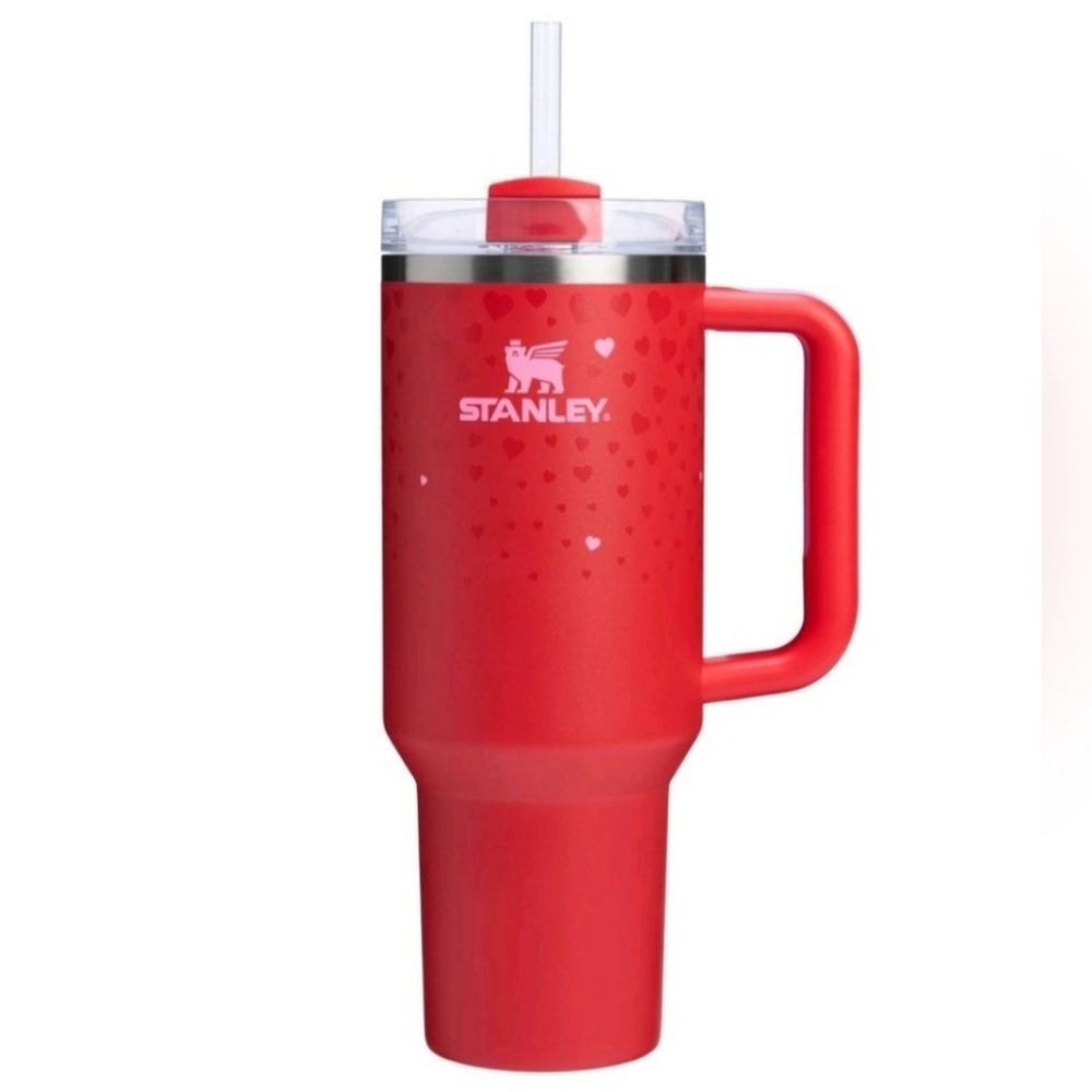 NEW STANLEY X TARGET 40 oz Valentines Day H2.0 Flowstate Quencher Tumbl…
